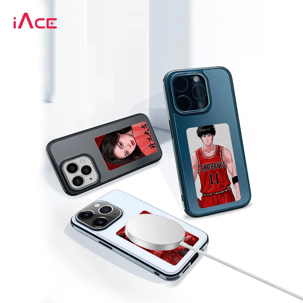 Customized NFC Phone case Wholesale Phone case with Nfc Screen Shockproof Smart Nfc Color Eink Phone case for iphone 14 15 Pro