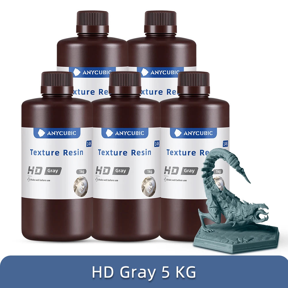 ANYCUBIC 405nm UV Resin Texture Resin 14K High-precision 3D Printer Matte Texture UV Photopolymer Resin For Photon Mono 5s Pro