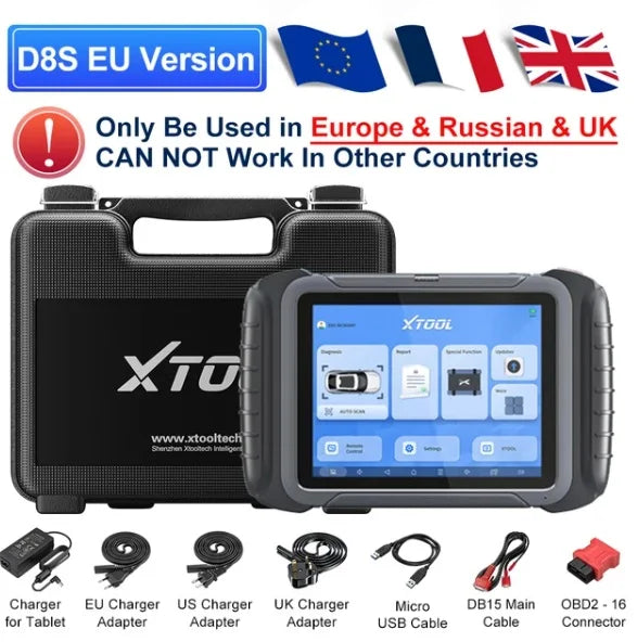 XTOOL D8S All System Car Diagnostic Tools ECU Coding Active Test Key Programmer 42 Service Automotive Tool With CAN FD DOIP