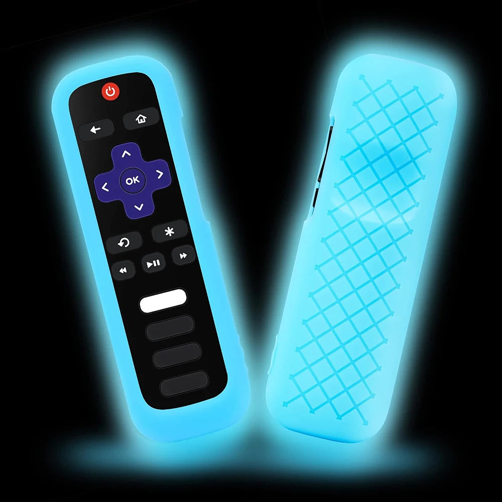Suitable for Roku remote control cover anti slip and anti drop TCLRC280 luminous silicone protective cover