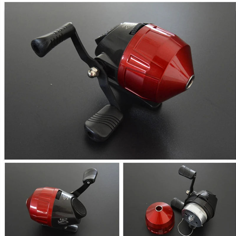 4-Color Fish Shooting Laser Fishing Metal Slingshot Outdoor Hunting Dart Shooting Slingshot Rubber Band Reel Gloves Package