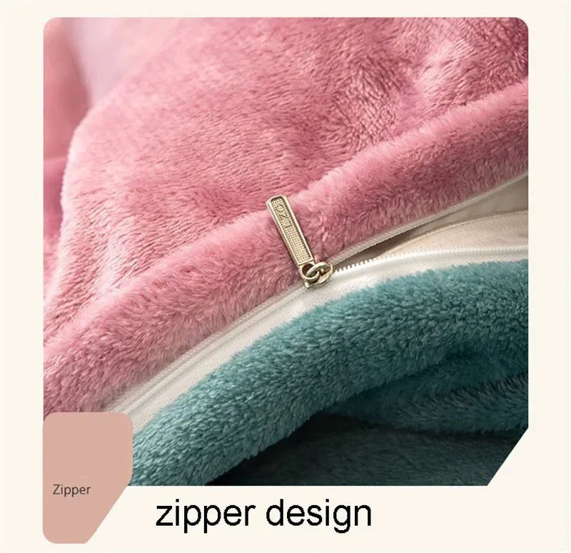 1pcs Duvet Cover Winter Warm Double Twin Queen King Quilt Cover Blanket Flannel Comforter Case Flannel Duvet Covers Bedding