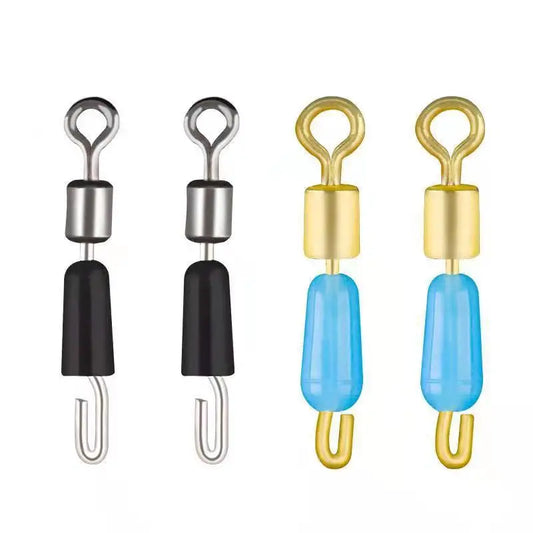 100pcs Ball Bearing Swivel Solid Ring Fishing Connector Ocean Boat Fishing Hooks Quick Fast Link Connector Pesca Tackle