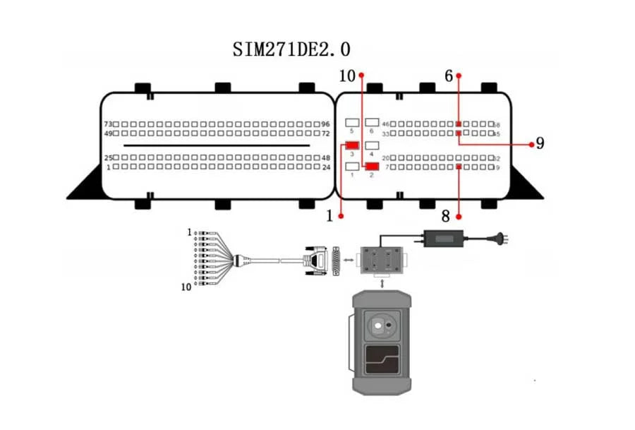2025 Launch MCU3 Adapter Support for Mercedes-Benz All Keys Lost and ECU TCU Reading Work with X-PROG3 /X-431 IMMO Elite PRO