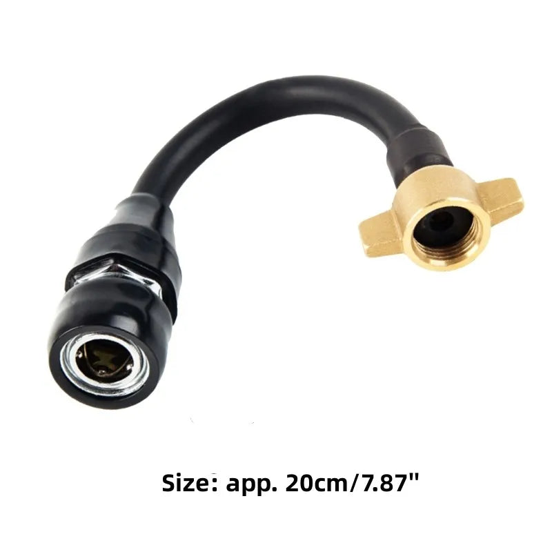 20cm Heavy Duty Truck Air Tank Air Intake Connector Rubber Connecting Pipe with SP20 Thread for Truck Trailer Air Tank Durable
