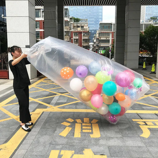 1/2/3pcs Balloon Bag Giant Storage Bag 1.5x 2.5m Transport Ballon Clear Big Plastic Bag Tool christmas Tree Disposal Storage Bag