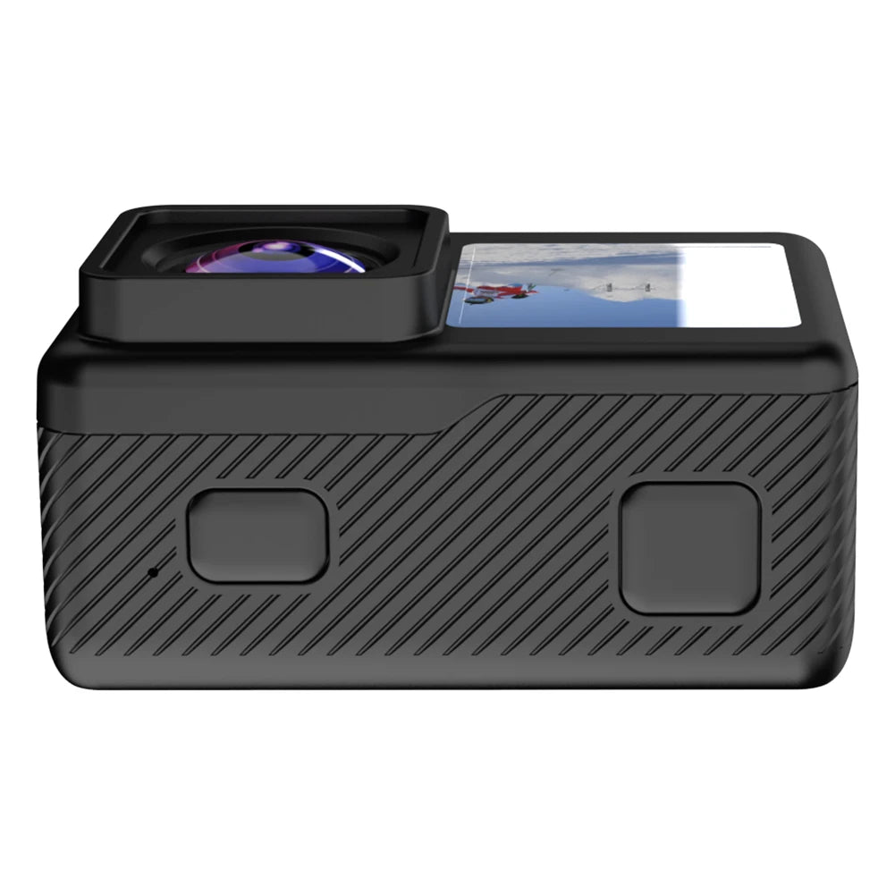 4K UHD Action Camera 1080P 30FPS 2.0 Inch IPS Screen Bicycle Video Recording Camera Anti-Shake Video Camera Dual Screen Display