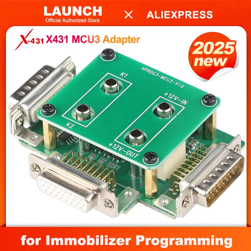 2025 Launch MCU3 Adapter Support for Mercedes-Benz All Keys Lost and ECU TCU Reading Work with X-PROG3 /X-431 IMMO Elite PRO