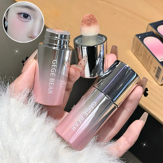 Gege Bear 5-color Liquid Blush Stick With Sponge Head Long-lasting Suitable for All Skin Tones Brightening Effect Holiday Gift