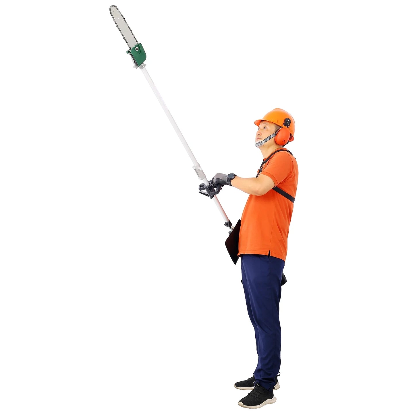 4 in 1 Multi-Functional Trimming Tool 31CC 4-Cycle Garden Tool System with Gas Pole Saw Hedge Trimmer Grass Trimmer Brush Cutter