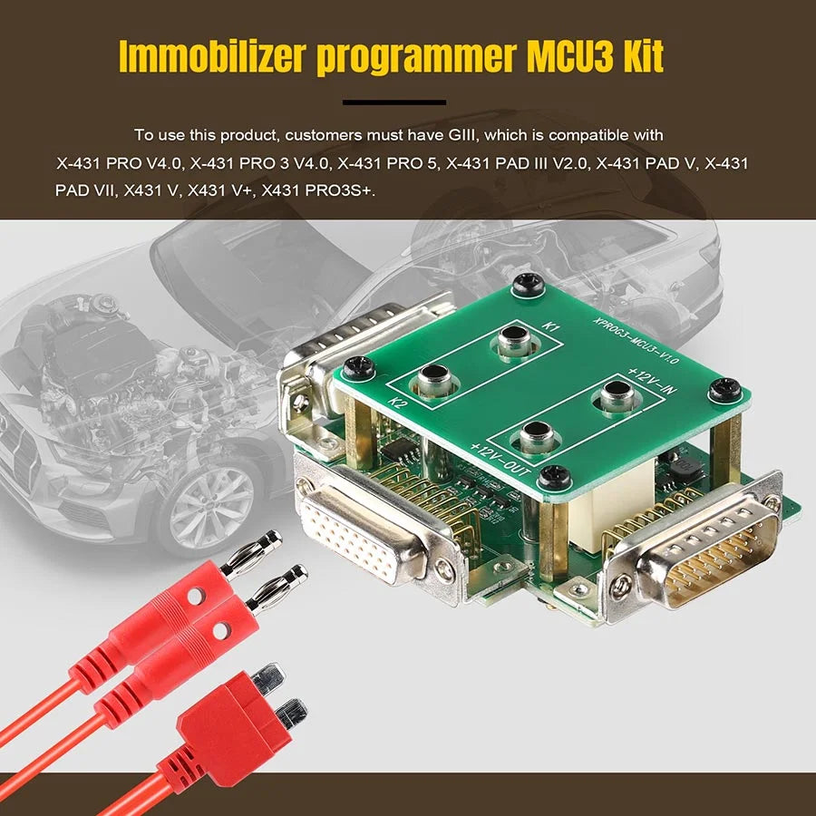 2025 Launch MCU3 Adapter Support for Mercedes-Benz All Keys Lost and ECU TCU Reading Work with X-PROG3 /X-431 IMMO Elite PRO