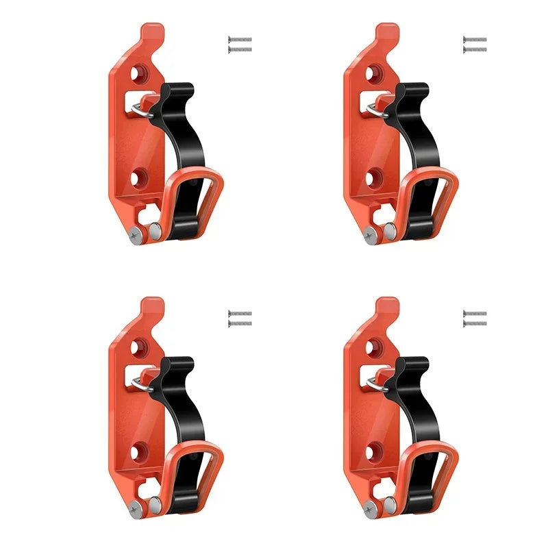 2-4PCS Tool Fixing Bracket Wall Mounting Bracket Shovel Ax Quick Release Clamp Shovel Bracket Car RV Boat Home Accessories