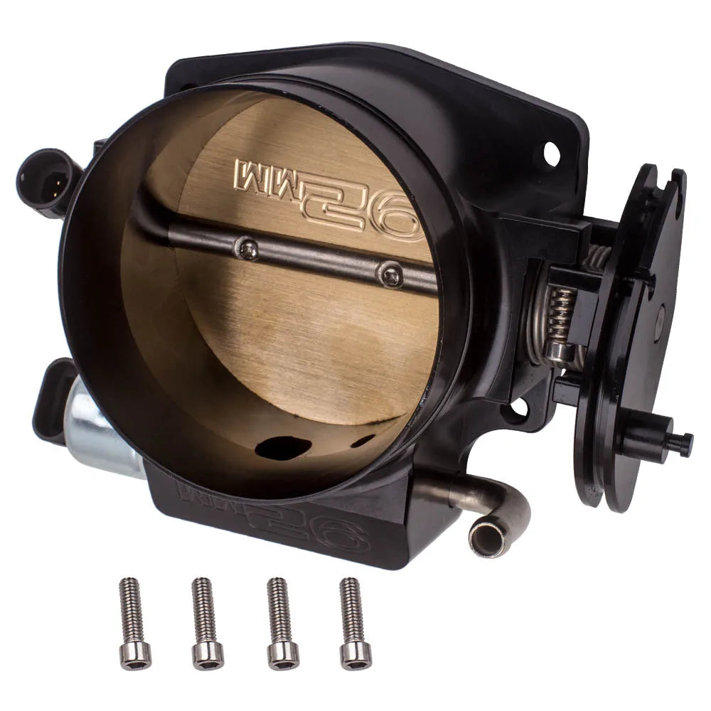 92mm Throttle Body + TPS IAC Throttle Position Sensor Idle Air Control for engine: LS Style 4 bolt intake manifold